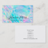 パステルカラー抽象芸術背景 名刺 (正面/裏面)