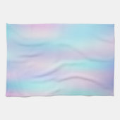 パステルカラー抽象芸術虹色の背景 キッチンタオル (横)