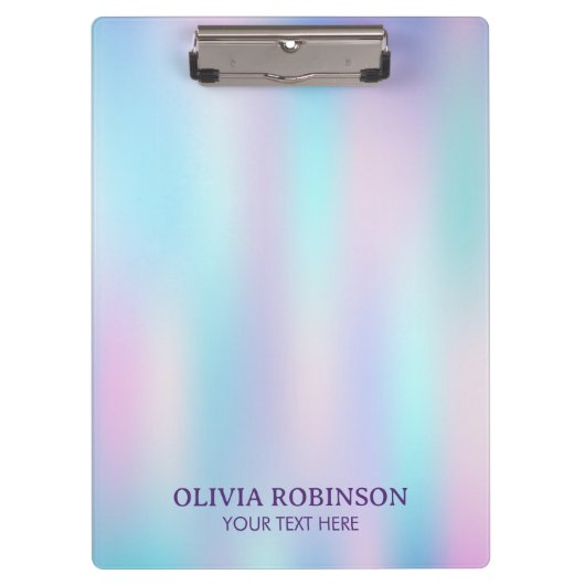 パステルカラー抽象芸術虹色の背景 クリップボード (正面)