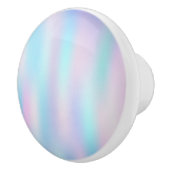 パステルカラー抽象芸術虹色の背景 セラミックノブ (右)