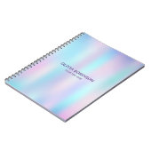 パステルカラー抽象芸術虹色の背景 ノートブック (左側)