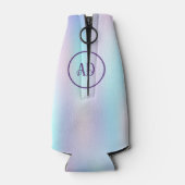 パステルカラー抽象芸術虹色の背景 ボトルクーラー (裏面)