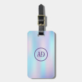 パステルカラー抽象芸術虹色の背景 ラゲッジタグ (正面縦)