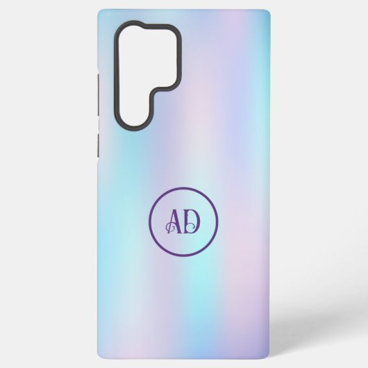 パステルカラー抽象芸術虹色の背景 SAMSUNG GALAXYケース (裏面)