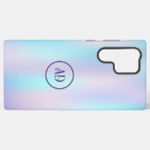 パステルカラー抽象芸術虹色の背景 SAMSUNG GALAXYケース (裏面横)