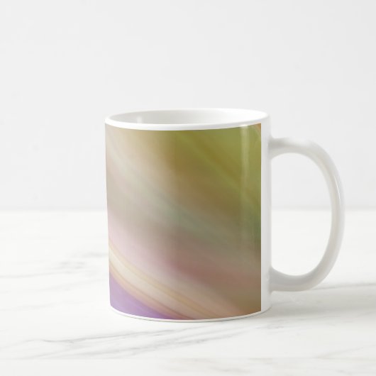 パステルカラー抽象芸術 コーヒーマグカップ (右)
