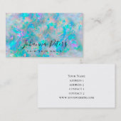 パステルカラー抽象芸術opalテクスチャ 名刺 (正面/裏面)