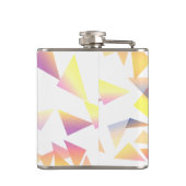 パステルカラー数々の紙吹雪ホワイト結婚ズ フラスク (裏面)