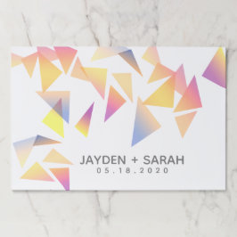 パステルカラー数々の紙吹雪ホワイト結婚ズ ペーパーパッド