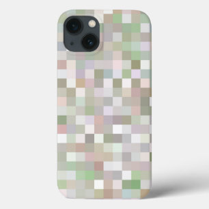 パステルカラー正方形パターン iPhone 13ケース