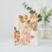 パステルカラー水彩イラストレーション離れ ポストカード (スタンド正面)