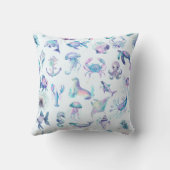 パステルカラー海獣パターン クッション (裏面)