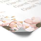 パステルカラー結婚フローラの座席表 ポスター (角)