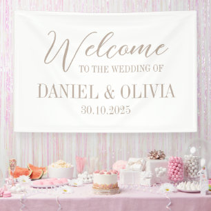 パステルカラー結婚フローラの座席表 横断幕