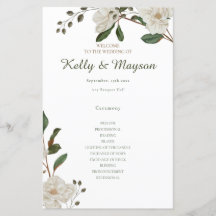 パステルカラー結婚式 プログラム