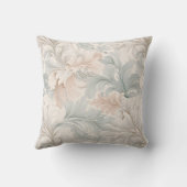 パステルカラー繊細な装飾フローラモチーフ クッション (裏面)