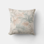 パステルカラー繊細な装飾フローラモチーフ クッション (正面)