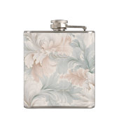 パステルカラー繊細な装飾フローラモチーフ フラスク (裏面)