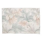 パステルカラー繊細な装飾フローラモチーフ 枕カバー (正面)