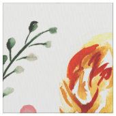 パステルカラー花パターン ファブリック (クローズアップ)