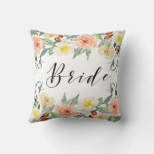 パステルカラー花縁ど-花嫁タイポグラフィ クッション (裏面)