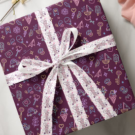 パステルカラー蝶名前をカスタムする サテンリボン