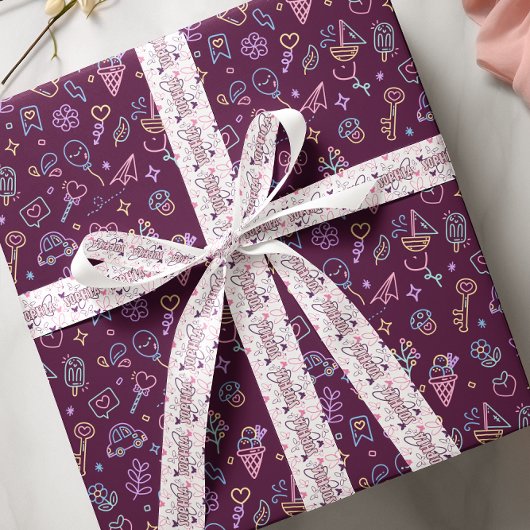 パステルカラー蝶名前をカスタムする サテンリボン