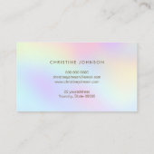 パステルカラー蝶 名刺 (裏面)