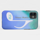 パステルカラー音楽ノートパーソナライズされた Case-Mate iPhoneケース (裏面(横))