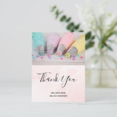 パステルカラー飾ケーキのツール ポストカード (スタンド正面)