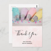 パステルカラー飾ケーキのツール ポストカード (正面/裏面)