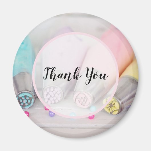 パステルカラー飾ケーキのツール マグネット (正面)