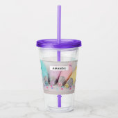 パステルカラー飾ケーキの工具写真 アクリルタンブラー (正面)