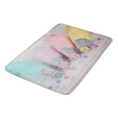 パステルカラー飾ケーキの工具写真 バスマット (アングル)