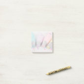 パステルカラー飾ケーキの工具写真 ポストイット (デスク上)