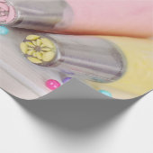 パステルカラー飾ケーキの工具写真 ラッピングペーパー (角)