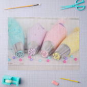 パステルカラー飾ケーキの工具写真 薄葉紙 (クラフト)