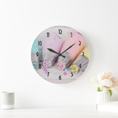 パステルカラー飾ケーキズツール ラージ壁時計 (ホーム)