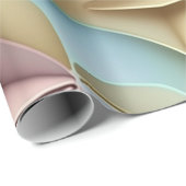 パステルカラー3Dエフェクトパターン ラッピングペーパー (ロールコーナー)