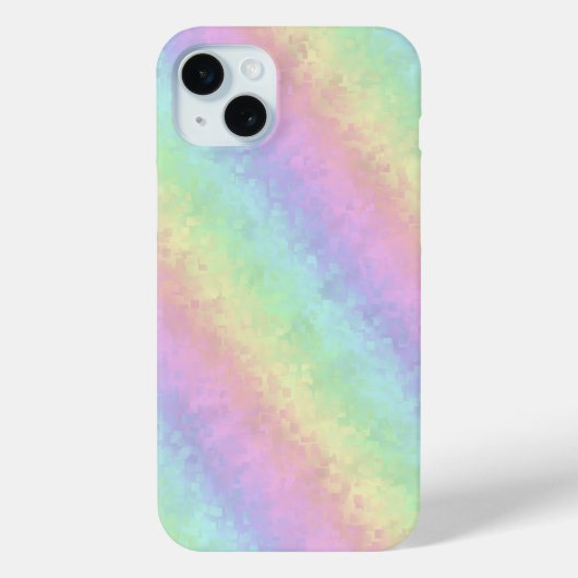 パステルカラー3Dレインボーアートのブロック Case-Mate iPhoneケース (裏面)