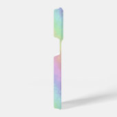 パステルカラー3Dレインボーアートのブロック iPhoneケース (右側面)