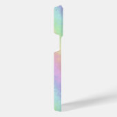 パステルカラー3Dレインボーアートのブロック iPhoneケース (右側面)