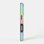 パステルカラー3Dレインボーアートのブロック iPhoneケース (右側面)