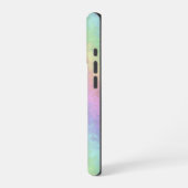パステルカラー3Dレインボーアートのブロック iPhoneケース (左側面)