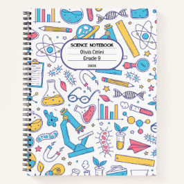 パステルカラー、シンプルイラストスタイル ノートブック