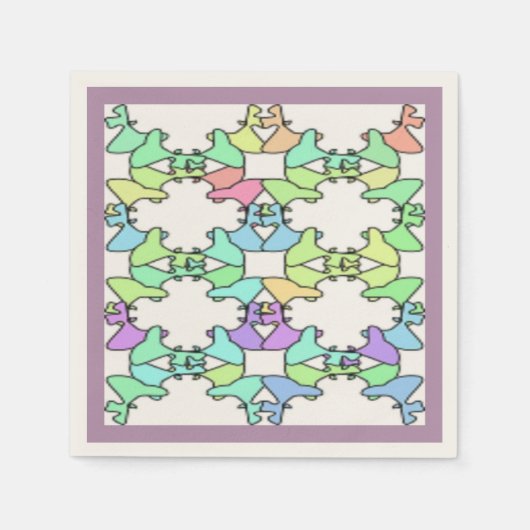 パステルカラー スタンダードカクテルナプキン (正面)