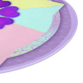 パステルカラー&パープルハートのビート カッティングボード (角)