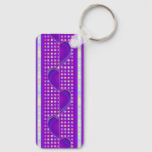 パステルカラー&パープルハートのビート キーホルダー (裏面)