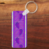 パステルカラー&パープルハートのビート キーホルダー (裏面)