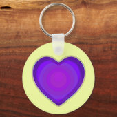 パステルカラー&パープルハートのビート キーホルダー (裏面)